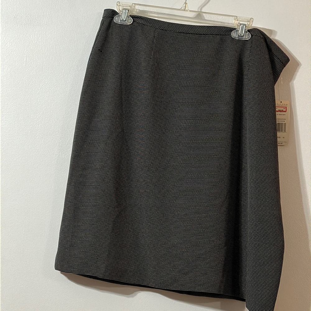 Black and white polkadot skirt